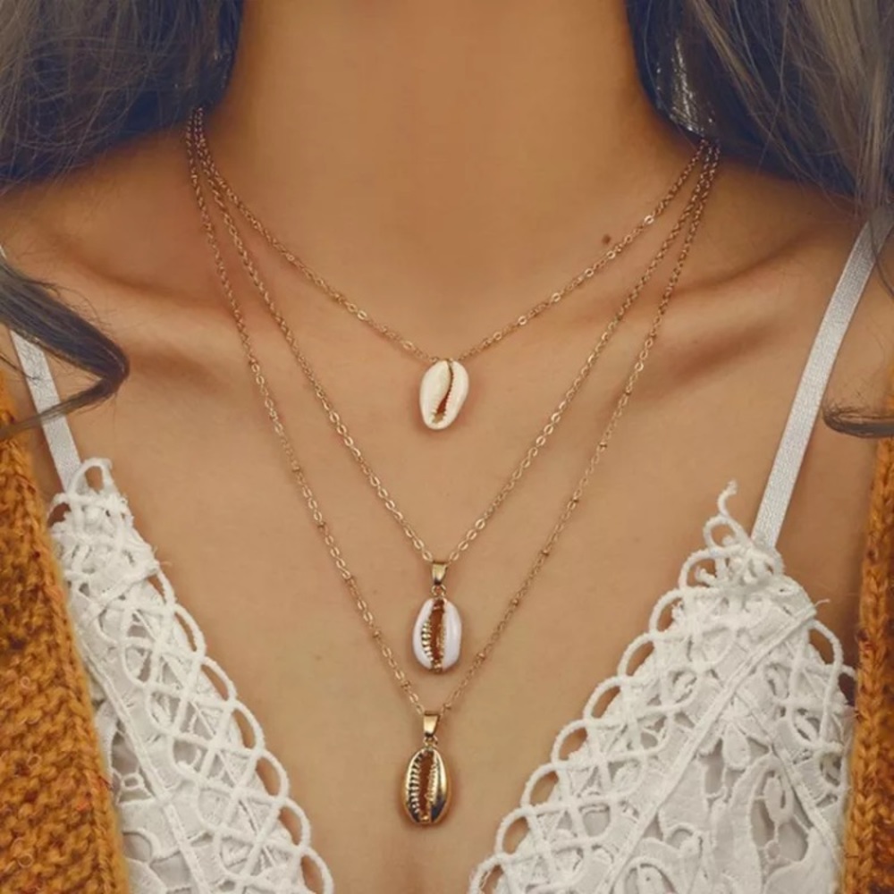 3 Layer Seashell Necklace